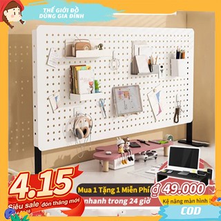 Bảng PegBoard đa năng nhiều kích thước Kệ Sách Để Bàn Thiết Kế Đơn Giản bảng treo đồ PegBoard decor bàn