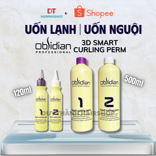 Thuốc Uốn Lạnh, Uốn Nguội 3D Obsidian Chính Hãng 120ml/ 500ml – Định Hình Lọn Tóc Xoăn Bồng Bềnh.