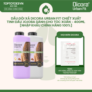 Dầu Gội Xả Dicora Urban Fit chiết xuất tinh dầu Jojoba dành cho tóc xoăn - 400ml [NHẬP KHẨU CHÍNH HÃNG 100%]