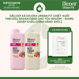 Dầu Gội Xả Dicora Urban Fit chiết xuất tinh dầu Argan dành cho tóc nhuộm - 400ml [NHẬP KHẨU CHÍNH HÃNG 100%]