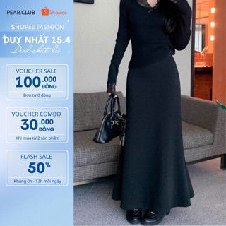 Chân váy đuôi cá LITY, Chân váy len lông thỏ dáng siêu dài cho nữ hottrend đa phong cách mặc đi học, đi chơi Tết