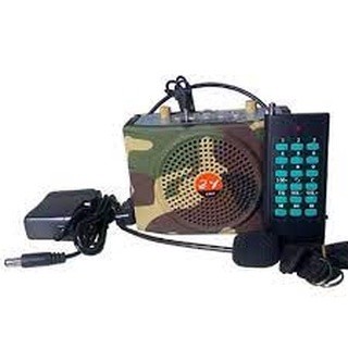 Loa bẫy chim E898 kết nối bluetooth kèm micro và remote điều khiển đa năng