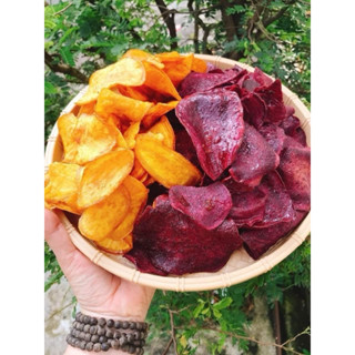 Khoai lang sấy mật ong mix vàng tím túi 500gram