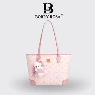 BORRY BOSA Túi Tote màu hồng Túi xách màu hồng phong cách dễ thương cho mèo Túi xách phụ nữ công suất lớn màu hồng túi