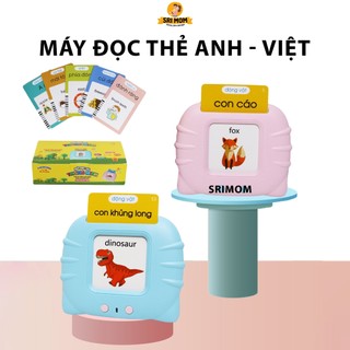   4 CHẾ ĐỘ  Máy Đọc Thẻ Song Ngữ Anh - Việt 4 Chế Độ Có Nhạc Máy Đọc Thẻ Flashcard Giúp Bé Phát Triển Khả Năng Ngôn Ngữ 