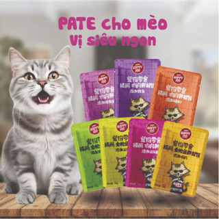   Com Bo 60 gói  Pate wanpy HAPPY 100 cho mèo gói 70g 