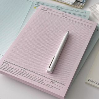 Sổ Tay Sổ Ghi Chú Tập Giấy Nháp B5 Dạng Xé 50 trang Hàn Quốc Dành Cho Học Sinh Ghi Chép Học Tập