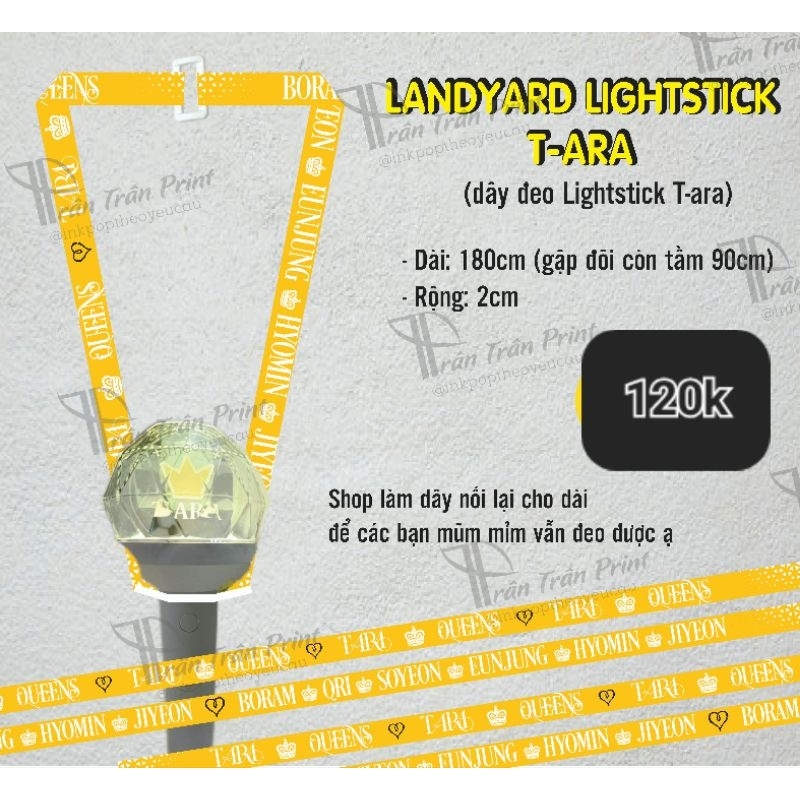 Dây đeo lightstick T-ara, landyard lightstick T-ara