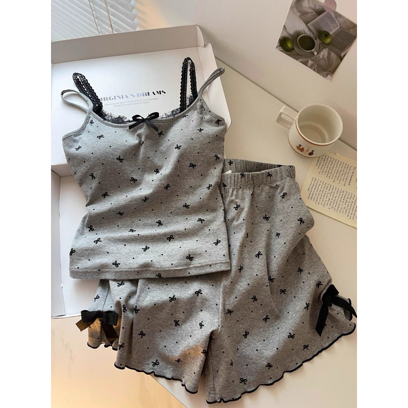 [ORDER]Set đồ mặc ở nhà chất vải cotton nữ tính phong cách hiện đại hợp thời trang 2025(có ảnh thật) | BigBuy360 - bigbuy360.vn