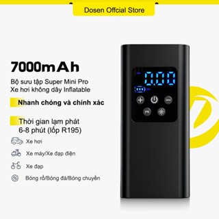 DOSEN Pro Máy bơm hơi lốp với đồng hồ đo áp suất lốp kỹ thuật số và đèn LED, Máy nén khí cho ô tô và xe đạp xe máy
