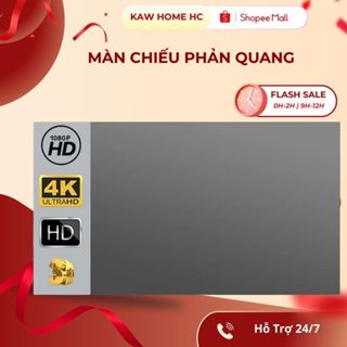 Màn chiếu phản quang treo tường 100 inches - 120 Inches giúp tăng sáng và nét cho máy chiếu