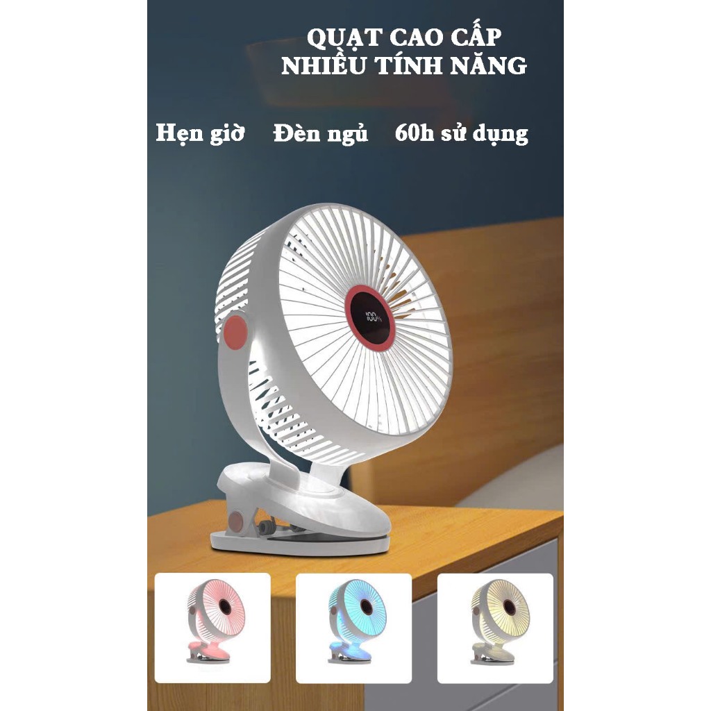 [25000mMAH] Quạt Tích Điện Kẹp LOẠI TO Q28 - JH-022, Hiện thị %pin, Lồng quạt 20cm - BẢO HÀNH 24 THÁNG | BigBuy360 - bigbuy360.vn