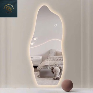  Gương Decor Home Toàn Thân Hình Hạt Đậu Đèn Led Cao Cấp Nhiều Kích Thước Đầy Đủ Đế Gỗ Và Phụ KIện 
