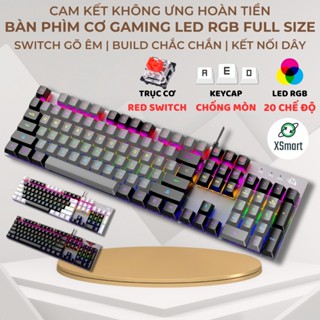 Bàn Phím Cơ Gaming Cao Cấp K1 Có 20 Chế Độ Nháy LED RGB Cực Đẹp, Sử Dụng Trục Cơ Red Switch Gõ Siêu Êm Bản Nâng Cấp 2025