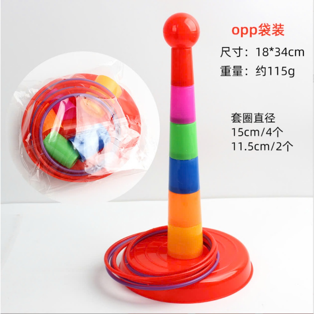 [Game vận động] Bộ Tháp Ném Vòng