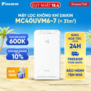 Máy Lọc không khí Daikin MC40UVM6-7 - Diện tích sử dụng 31m2