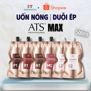 Uốn Nóng, Ép Duỗi Tóc ATS Max Chính Hãng 600ml – Thuốc Uốn Đa Cấp Độ Sóng Xoăn, Ép Thẳng Bóng Mượt.