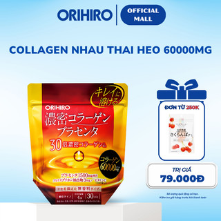  Bột Collagen nhau thai heo chống lão hóa giúp da đàn hồi săn chắc Orihiro 60000mg 