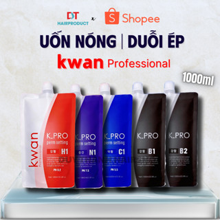  Thuốc Uốn Nóng Duỗi Ép Tóc KWAN Professional Chính Hãng 1000ml – Uốn Căng Sóng Ép Bóng Mềm. 