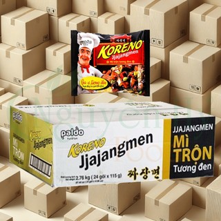  1 THÙNG Mì trộn tương đen Koreno Jjajangmen  Thùng 24 gói  