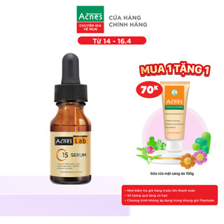 Serum Vitamin C 15% dưỡng sáng mờ thâm, ngăn ngừa lão hóa Acnes Lab C15 Serum 15ml