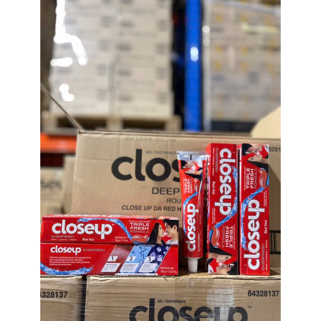 KEM ĐÁNH RĂNG CLOSE UP Red Hot Everfresh 160g THÁI LAN