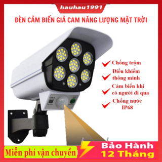 Đèn Led Giả Camera Năng Lượng Mặt Trời Giả Camera Chống Trộm- Chống Nước -Có Điều Khiển Cảm Biến