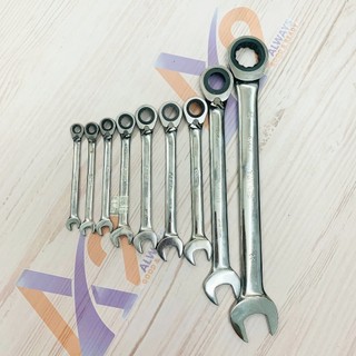 Cờ lê vòng miệng tự động đảo chiều sata 14mm 46607