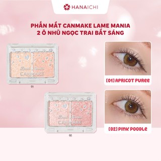  Phấn mắt Canmake Lame Mania 2 ô nhũ bắt sáng - Nội địa Nhật 