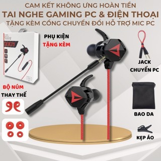  Tai nghe Gaming GH5 PRO chuẩn Type-C 3.5 mm có Mic âm thanh chuẩn Stereo chuyên Game Mobile PC PUBG ROS FreeFire 
