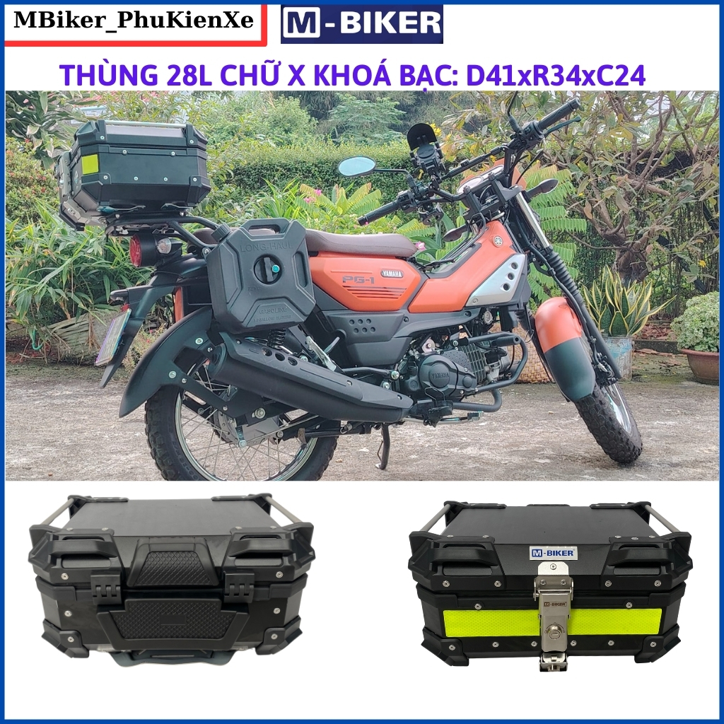 Thùng pg1, Thùng nhôm PG1, thùng top pg1, chính hãng MBiker