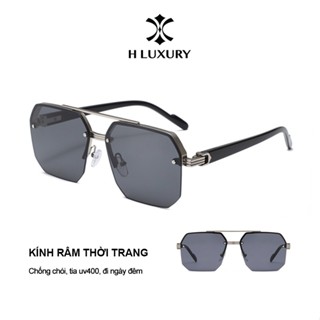 Kính râm thời trang V5 dành cho nam, gọng vuông mắt kính kiểu mới - Chống UV400 đi ngày và đêm Titan