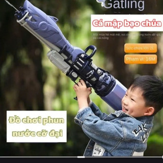 Súng nước cỡ lớn dung tích 2 lít và súng bắn nước áp lực cao 2 nòng dung tích 600ml phun xa
