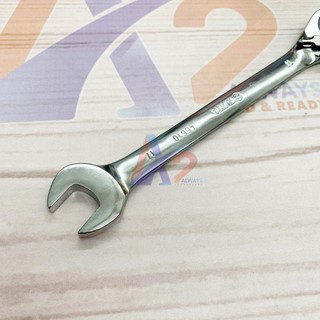 Cờ lê vòng miệng tự động đảo chiều 17mm Sata 46610