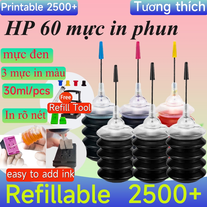 Hộp mực hp-60 và hp60 giành cho máy For HP Deskjet  F4235 F4240 F4272 F4275 D2530 D2545 D2560 D2563 