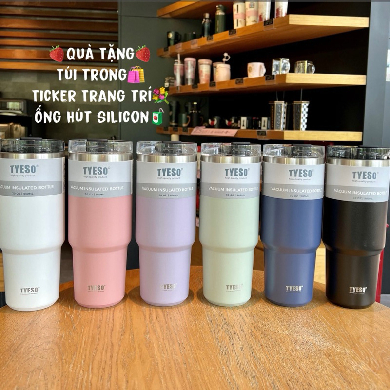 [Chính Hãng] Ly Giữ Nhiệt Tyeso 600ML - 900ml (8726C - 8727C)