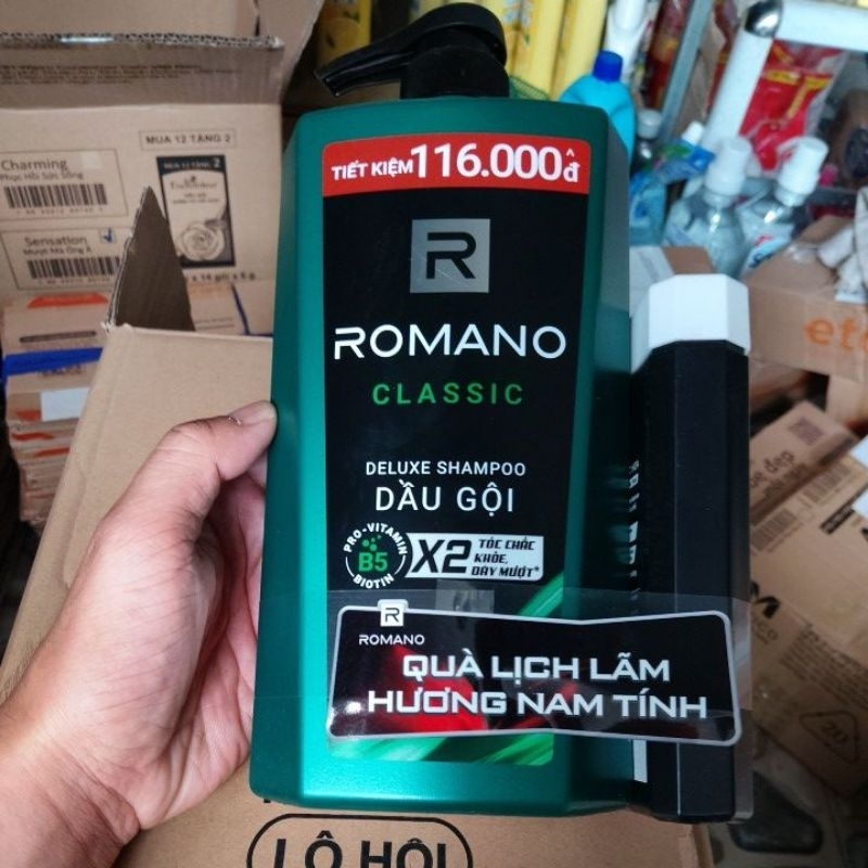 ROMANO DẦU GỘI 900G TẶNG KÈM