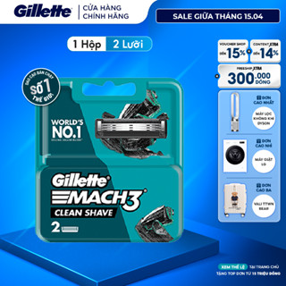 Lưỡi Dao Cạo GILLETTE Mach3 Clean Shave - Hộp 2 Lưỡi