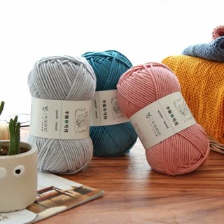 Len Yaoh Wool Sợi 3mm Cuộn Siêu To 100gr Full 40 Màu - Sợi Len Mềm Mịn Chuyên Đan Móc