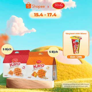 Combo 10 Bịch Bánh Richy trứng tươi Karo chà bông sợi gà, phô mai hoàng kim