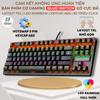 Bàn Phím Cơ K2 PRO Crack Với 10 Chế Độ LED Khác Nhau, Keyboard Blue Switch Cho Máy Tính, Laptop, PC - XSmart