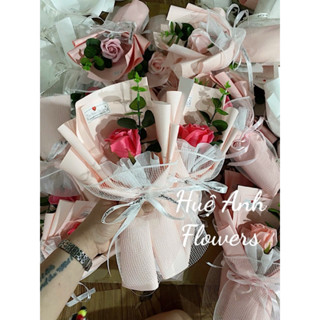  Combo Bó 1 bông hoa sáp + túi tặng thiệp  đặt tối thiểu 5 bó  