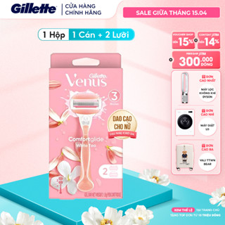 Dao Cạo Nữ Gillette Venus Hương Hoa Trà Trắng White Tea - Hộp 1 Cán 2 Lưỡi dao cạo