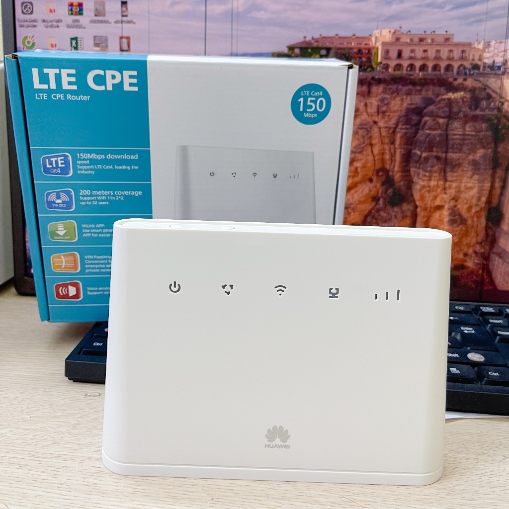 Bộ Phát Wifi Huawei B311-221 Tốc Độ 4G 150Mbps Hỗ Trợ 32 Users Cùng 1 Lúc