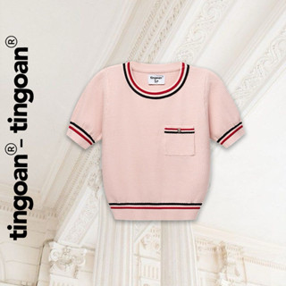 TINGOAN® - Áo len xù cổ tròn túi zúm ngực dáng lửng có 2 line viền áo MIMI TOP/PK phiên bản mới tháng 2.2025