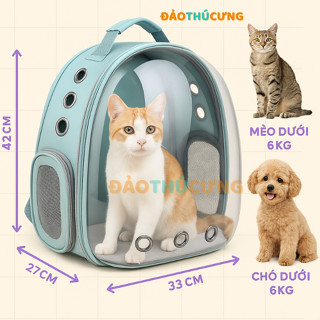  Balo đựng chó mèo phi hành gia kính trong size 5kg cho mèo con mèo lớn và cún 