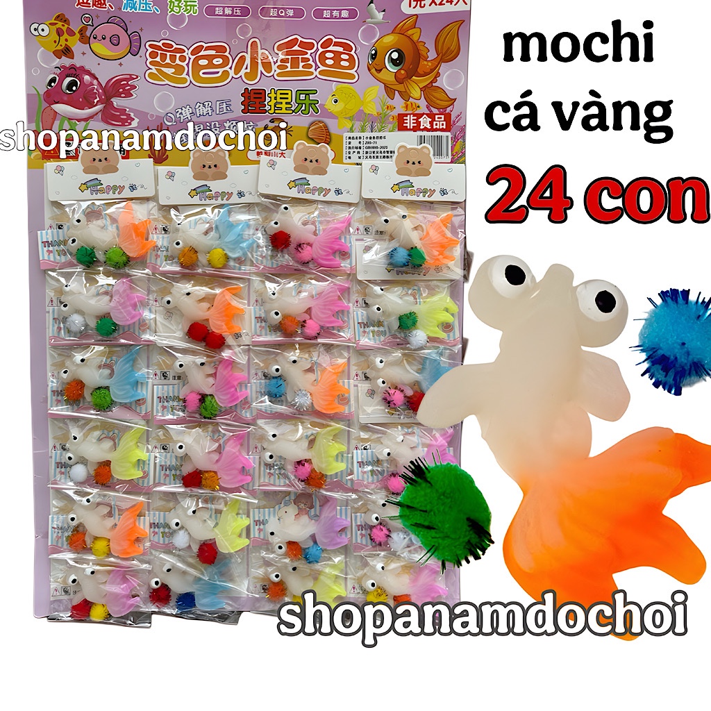 Bìa 24 mochi hình con cá vàng , mochi con cá