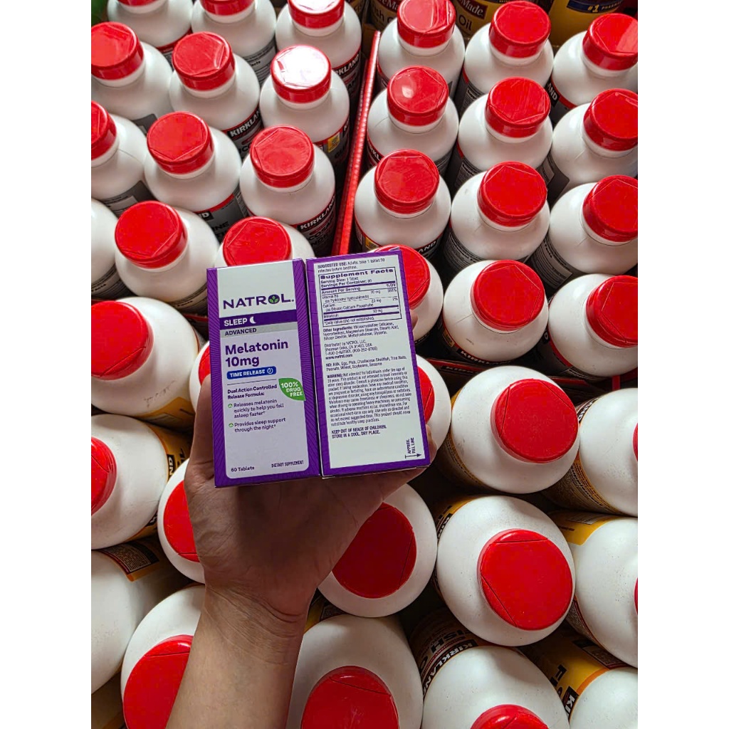 Viên uống Natrol Melatonin 60 viên 10mg của Mỹ