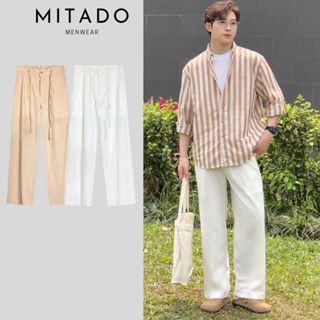 Quần đũi ống rộng nam MITADO, quần linen ống suông cao cấp chất liệu thoáng mát phong cách trẻ trung và năng động M241
