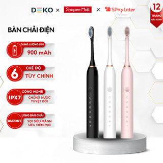 Bàn Chải Đánh Răng Điện METIS Sonic X3 Pro Thông Minh 6 Chế Độ Sóng Âm Tặng Kèm 4 Đầu Chải Thay Thế